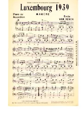 télécharger la partition d'accordéon Luxembourg 1939 (Marche) au format PDF