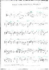 descargar la partitura para acordeón What a wonderful world en formato PDF