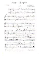 scarica la spartito per fisarmonica Pour Brigitte (Java Chantée) in formato PDF