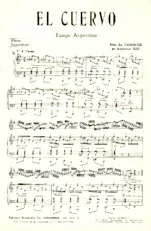 descargar la partitura para acordeón El cuervo (Tango Argentin) en formato PDF