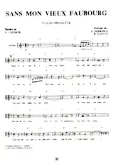 descargar la partitura para acordeón Sans mon vieux faubourg (Valse Musette) en formato PDF