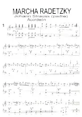 télécharger la partition d'accordéon Marcha Radetzky au format PDF