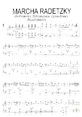 descargar la partitura para acordeón Marcha Radetzky en formato PDF