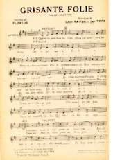 télécharger la partition d'accordéon Grisante folie (Chant : Berthe Sylva) (Valse Chantée) au format PDF