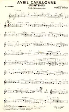 scarica la spartito per fisarmonica Avril carillonne (Printemps) (Fox Charleston) in formato PDF