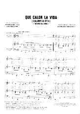 télécharger la partition d'accordéon Que Calor la Vida (Callow la vita) (The red balloon)  au format PDF