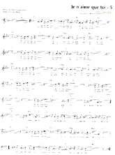 download the accordion score Je n'aime que toi in PDF format
