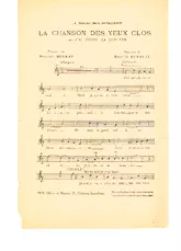 télécharger la partition d'accordéon Chanson des yeux clos (J'ai perdu la lumière) au format PDF