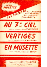 télécharger la partition d'accordéon Au 7ème Ciel (Valse) au format PDF