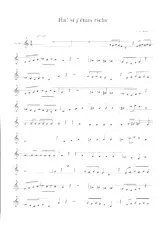 descargar la partitura para acordeón Ah Si j'étais riche en formato PDF