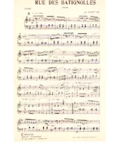 scarica la spartito per fisarmonica Rue des batignolles (Valse) in formato PDF