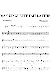 télécharger la partition d'accordéon Ma guinguette fait la fête au format PDF