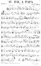 télécharger la partition d'accordéon Au bal à Papa (One Step) au format PDF