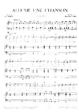 télécharger la partition d'accordéon Allume une chanson au format PDF