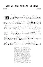 télécharger la partition d'accordéon Mon village au clair de lune (Slow) au format PDF