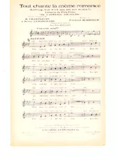 télécharger la partition d'accordéon Tout chante la même romance (Liebling was wird nun aus uns beiden) au format PDF