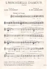 scarica la spartito per fisarmonica L'hirondelle d'amour (Tango) in formato PDF