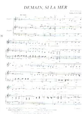 descargar la partitura para acordeón Demain si la mer (Valse) en formato PDF