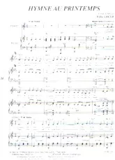 scarica la spartito per fisarmonica Hymne au printemps (Valse) in formato PDF