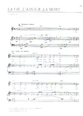 download the accordion score La vie l'amour la mort in PDF format