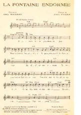 télécharger la partition d'accordéon La fontaine endormie (Chant : André Claveau) (Valse Lente) au format PDF