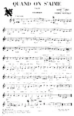 scarica la spartito per fisarmonica Quand on s'aime (Valse) in formato PDF