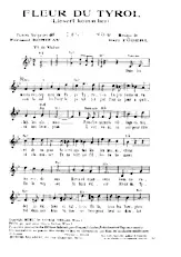 télécharger la partition d'accordéon Fleur du Tyrol (Lieserl komm her) (Chant : Annie Cordy) au format PDF