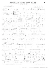 descargar la partitura para acordeón Nostalgie de son pays (Valse Régionale) en formato PDF