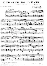 descargar la partitura para acordeón Dernier souvenir (Valse Musette) en formato PDF
