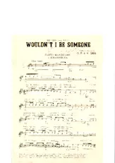 descargar la partitura para acordeón Wouldn't I be someone en formato PDF