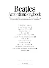 télécharger la partition d'accordéon Album : The Beatles : Accordion Songbook au format PDF