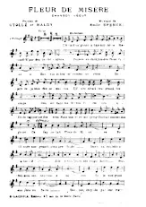 télécharger la partition d'accordéon Fleur de misère (Chant : Berthe Sylva) (Valse) au format PDF