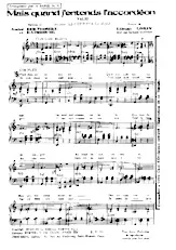 télécharger la partition d'accordéon Mais quand j'entends l'accordéon (Du Film : Le coeur sur la main) (Arrangement : Jacques Aubran) (Chant : Bourvil) (Valse) au format PDF