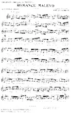 télécharger la partition d'accordéon Romance Malevo (Tango) au format PDF