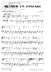 télécharger la partition d'accordéon Retour en fanfare (Marche) au format PDF