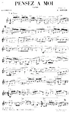télécharger la partition d'accordéon Pensez à moi (Tango) au format PDF