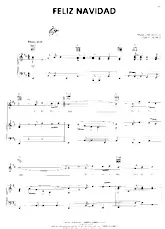 download the accordion score Feliz Navidad in PDF format