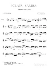 télécharger la partition d'accordéon Eclair Samba (Samba Variations) au format PDF
