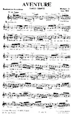 télécharger la partition d'accordéon Aventure (Tango chanté) au format PDF