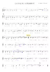 télécharger la partition d'accordéon La valse à Pierrot (Transcription) au format PDF