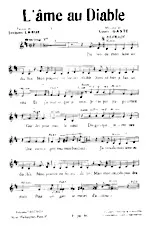 télécharger la partition d'accordéon L'âme au diable (Swing) au format PDF