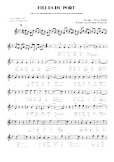scarica la spartito per fisarmonica Filles du port (Valse Chantée) in formato PDF