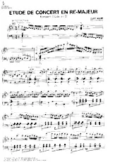 scarica la spartito per fisarmonica Etude de concert en ré Majeur (Konzert Etüde in D) (1er Accordéon) in formato PDF
