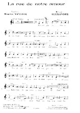 descargar la partitura para acordeón La rue de notre amour (Chant : Damia) (Valse) en formato PDF