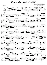 descargar la partitura para acordeón Près de mon cœur (Tango) en formato PDF