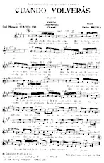 descargar la partitura para acordeón Cuando Volveras (Tango) en formato PDF