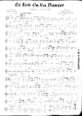 descargar la partitura para acordeón Ce soir on va danser (Marche Chantée) en formato PDF