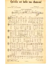 download the accordion score Qu'elle est belle ma chanson in PDF format