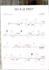 download the accordion score Qui a le droit in PDF format