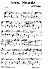 descargar la partitura para acordeón Joyeux dimanche (Java) en formato PDF